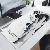 Ink Painting Desk Mat Gamer Mousepads Company Mouse Pad Office Desk Pads Large Mousepad Chinese Style Mouse Mats For Computer