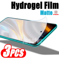 3PCS Matte Hydrogel Film For Xiaomi Poco X4 Pro X3 NFC M4 M3 M2 F4 GT F3 F2 C40 Frosted Safety Protector Soft X4Pro F4GT X3Pro