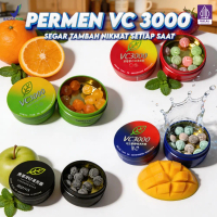 VC3000 Permen Segar Ber Vitamin C Penuh Manfaat Untuk Kesegaran Nafas Dan Penyegar Sehari-hari Denga