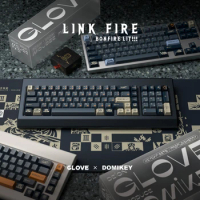 ECHOME Glove Domikey Keycap Set Custom LINK FIRE Theme Keyboard Cap Cherry Key Caps for Mechanical Keyboard Gaming Accessories