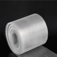 10/20Inch x1meter roll stainless steel SS304 perforated expanded metal wire mesh sheet screen diamond hole speaker filter plate