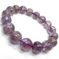 【小樂珠寶】高檔閃亮紫水晶 手珠手鍊稀有大顆款RR34(一日千里)