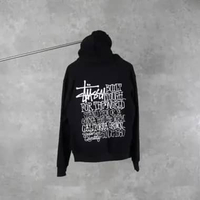 Hoodie STUSSY CALIFORNIA GROWN WHITE BLACK HOODIE 100% ORIGINAL Size S