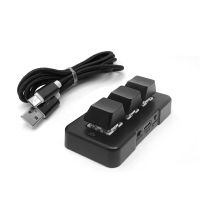 คีย์บอร์ด, ใหม่ MK321U MK321G MK321BT, คีย์บอร์ดแบบกำหนดเองขนาดเล็ก 3 คีย์, โหมดคู่ USB + BT, สีดำแล