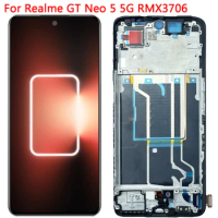 New Original Realme GT NEO 5 AMOLED LCD Original For OPPO Realme GT NEO 5 Display LCD Touch Screen With Frame 6.74" Replacement