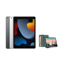 【Apple】2021 iPad 9 10.2吋/WiFi/256G(智慧筆槽皮套組)