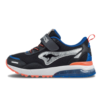 【KangaROOS】美國袋鼠鞋 童鞋 RIDER 防潑水慢跑鞋 藍(KK32370)