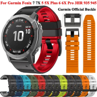 For Garmin Instinct 2X Solar QuickFit Silicone Watch Strap Watchband 26mm 22mm For Garmin Fenix 6X 6 Pro 5X 5 Plus 7X 7 Bracelet