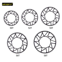 Litepro 130BCD Bicycle CNC Alloy Single Disc Gear Round Plate Crankset 50/52/54/56/58T Folding Bike Chainwheel Crank Chainring