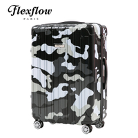 Flexflow 黑迷彩 29吋 智能測重防爆拉鍊旅行箱 里昂系列 29吋行李箱 【官方直營】