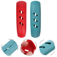 10 Pairs Silicone Insulation Handle Hot Covers Glove Holder Cast Iron Pan Pot Silica Gel Grip Holders Deep Frying