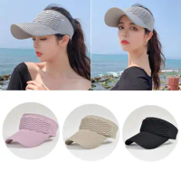 Women Empty Top Hat Anti-UV Sun Hat Travel Beach Outdoor Visor Cap Baseball Hat