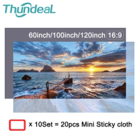 ThundeaL Projector Screen Fabric 60 84 100 inch Reflective Fabric Projection Screens for XGIMI Xiaomi DLP Projector Curtain