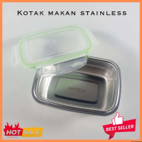 Kotak Makan Anti Tumpah Lunch Box Stainless Steel Tempat Makan Stainless Kotak Bekal Plastik