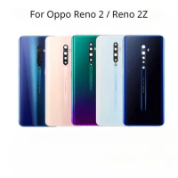 New Back Battery Cover Door Housing Case Rear Glass Repair Parts For Oppo Reno 2 / Reno 2Z