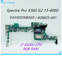 849426-601 828825-601 DAY0DDMBAE0 For HP Spectre X360 G2 13-4000 Laptop motherboard With i5-6200U/i7-6500U CPU 8GB RAM Mainboard