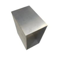 100mm*200mm*2.8mm square tube aluminum alloy hollow pipe rectangle straight duct vessel 100/200/300/400/500/550mm length