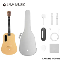 LAVA ME 4 Basic 36 / 41 inch Solid Spruce Top HILAVA 2.0 Smart Acoustics Electric Guitar with 3.5 inch TouchScreen FreeBoost 2.0