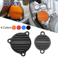 Motorcycle CNC Oil Pump Cover Oil Filter Guard Cap For KTM SXF XCF EXCF XCFW EXC SMR XCW 250 300 350 For Husqvarna FC FE FX FS
