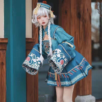 【熱賣下殺】小殭屍cos 萬聖節吸血鬼cos 蘿莉塔原創設計JSK短版  lolita 輕lo洋 cosplay女裝