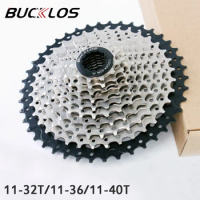 BUCKLOS Mountain Bicycle Cassette 8S 9 Speed 11-32T 11-36T 11-40T Mtb Flywheel Bike Cassette for Shimano HG Bicycle Freewheel