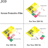 JCD Tempered Glass For New 2DS XL LL Top Bottom Screen Protector Game Console Protective Film Guard For 3DS XL/New 3DS XL LL