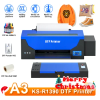 DTF Printer A3 R1390 T-shirt Printer Machine DTF Impresora Direct Transfer Printer DIY Gift in Christmas A3 DTF Transfer Printer