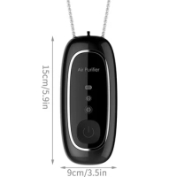 custom 2023 Best Mini Small Neck Air Cleaner Smart Ionic Personal Portable Wearable Necklace Air Purifier