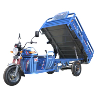 Adult cargo electric tricycle Automatic unloading tricycle cargo tricycle with cabin