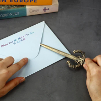 1PCS Creative Sword Metal Letter Opener Mini Portalble Utility Knife Cutter Envelope Opener Mail Knife School Office Supplies