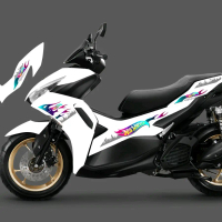 STRIPING TRANSPARAN YAMAHA AEROX 155 NEW HOTWELLS
