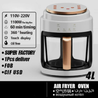 Home-appliance 4L Visual Glass Smart Touch Air Fryer Electric Fryer Air Fryer Home