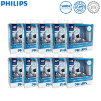 10 Pair Wholesale Philips H7 Diamond Vision 5000K White Halogen Bulb Car Headlight Auto Fog Lamp