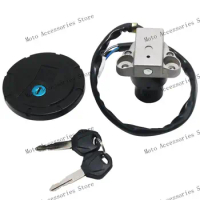 Motorcycle Fuel Cap Seat Lock Ignition Switch With Key Kit For Kawasai KMX125 KMX200 KL250 KLR250 KL650 KLR650 27005-1103 Parts