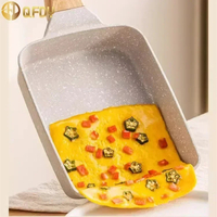 กระทะม้วนไข่สี่เหลี่ยม,กระทะ Yuzi ญี่ปุ่น,ก้นแบน,กระทะ Nonstick,หินอาหารข้าวสาลี,ม้วนไข่,ไข่หนา,กระท