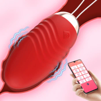 Bullet Vibrador For Women Wireless APP Control G-Spot Wearable Balls Vibrating Egg Anal Plug Female Panties Sex Toys Adult Goods