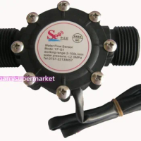 Water Flow Sensor DN25 DC3.5-24V 1 Inch 2-100L/min Hall Flowmeter Heat Pump Water Heater Flow Meter Switch Counter