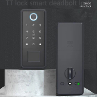 TT Lock Fingerprint Lock Electronic Locks Digital Door Lock Intelligent Door Lock Biometric Digital Padlock Wood Door Lock