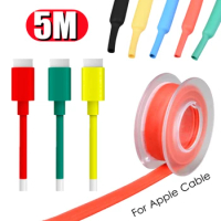 Heat Shrink Tube Shrinkable Tubing for Apple Data Cable iPhone 5/5s/6/6s/ipad4 Air/mini DIY Earphone Data Cable Repair Sleeve