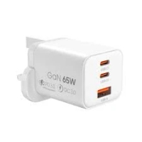 ELEMENTZ PD-A65W 2XTYPE-C/1XUSB 65W 壁式充電器 白色