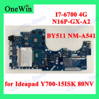 for Ideapad Y700-15ISK 80NV Mainboard 5B20K84847 5B20L80402 BY511 NM-A541 CPU SR2FQ I7-6700 4G RAM For 3D GPU GTX960M N16P-GX-A2
