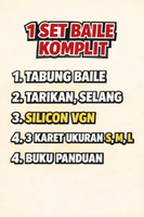 Sparepart Selang Tarikan Pompa Bekam Manual Sepasang merek canwin PAKET KOMPLIT