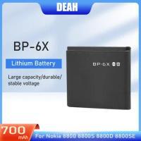 1PCS BP-6X BP 6X BP6X 3.7V 700mAh Lithium Rechargeable Battery For Nokia 8800 8800S 8800D 8800SE Sirocco 8860 8861 N73i