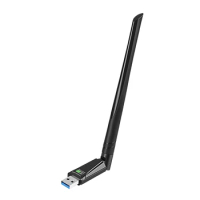 900Mbps WiFi6 USB Adapter 2.4/5GHz Dual Band Bluetooth-Compatible5.3 Network Card 5dBi High Gain Antenna 802.11 Ac for PC Laptop