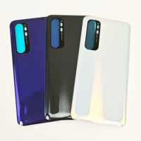 10 pcs/lot For Xiaomi Mi Note 10 Lite Glass Rear Battery Door Note10 Lite Replacement Back Housing Cover Case