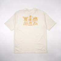 Dagadu Official Merch Museum Nasional Indonesia Kaos - Off White