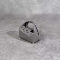 LONGCHAMP Tas LONGCHAMP LE PLIAGE XTRA COWHIDE LEATHER TURTLEDOVE TAUPE TOP HANDLE BAG 100% ORIGINAL