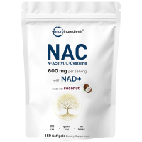 ไมโครอินกิ้งเรนทิงส์ NAC 600มก. พร้อม NAD+ ซอฟต์เจลน้ำมันมะพร้าว MCT-z68Q