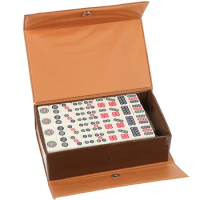 Portable Chinese Traditional Travel Mahjong Set Game Set Chinese Mah Mini Jongg Portable Tiles Sets Travel Jong Majiang Kit