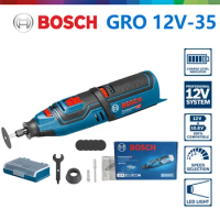 Bosch Cordless Rotary Tool GRO 12V-35 Variable Speed 12V Electric Grinder Cutting Polishing Engraving Pen Multi-use Power Tools